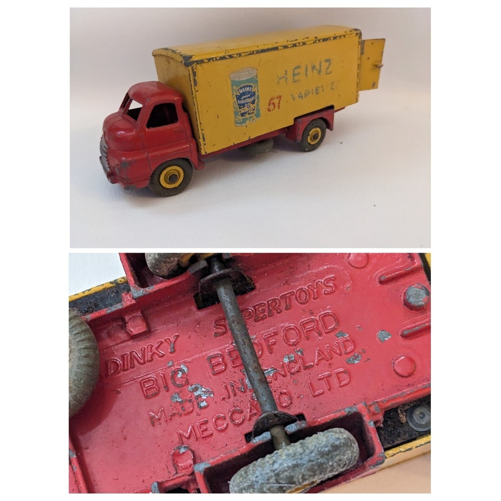 Dinky 923 Bedford Van Lorry Truck Heinz 57 Varieties Baked Beans Red Yellow